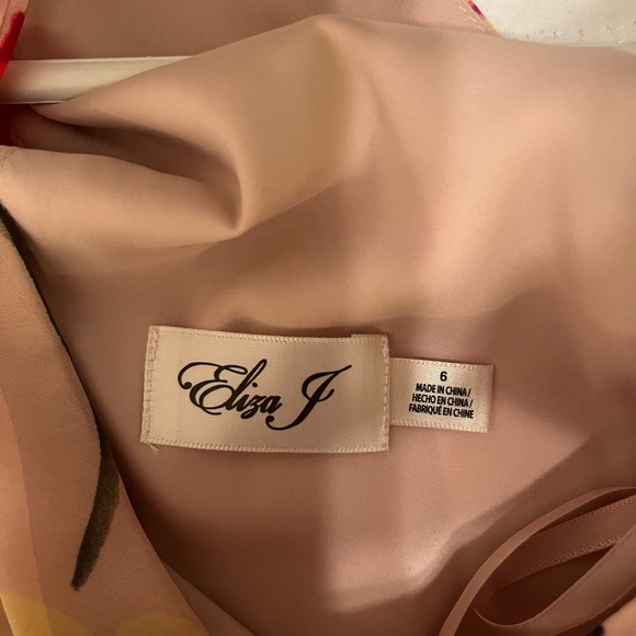 Eliza J floral halter gown.Like new. - Picture 10 of 10
